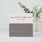 Modern Minimalist Professional Gift Certificates (スタンド正面)