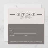 Modern Minimalist Professional Gift Certificates (正面)