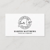 Modern Minimalist Professional Logo QR Code 名刺 (正面)