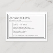 Modern Minimalist Professional Simple 名刺 (正面)