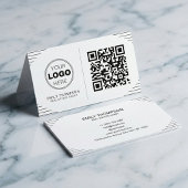 Modern Minimalist QR Code | Luxury Art Deco 名刺