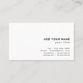 Modern Minimalist QR Code Online Shop 名刺 (裏面)