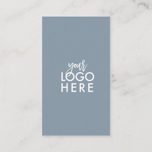 Modern Minimalist QR Code Script Business Logo 名刺 (裏面)