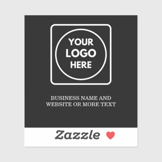 Modern Minimalist QR Logo Business Promo label シール (シート)