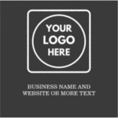 Modern Minimalist QR Logo Business Promo label シール (正面)
