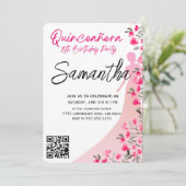 Modern Minimalist Quinceañera 15th Birthday 招待状 (スタンド正面)