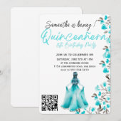 Modern Minimalist Quinceañera 15th Birthday 招待状 (正面/裏面)