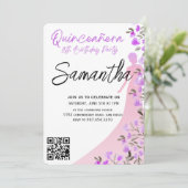 Modern Minimalist Quinceañera 15th Birthday 招待状 (スタンド正面)