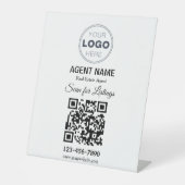 Modern Minimalist Real Estate Listing Scan 台座サイン (正面)