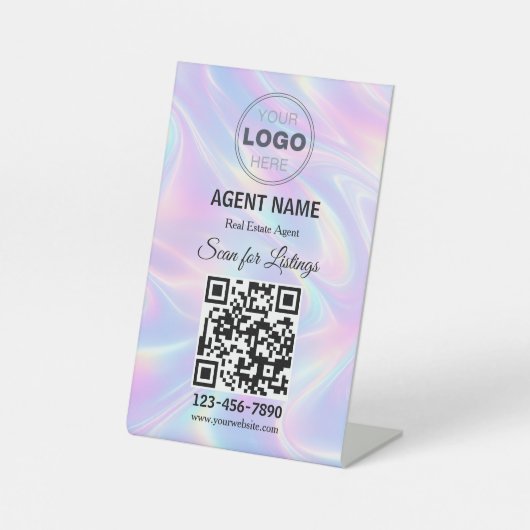 Modern Minimalist Real Estate Listing Scan 台座サイン (正面)