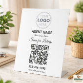 Modern Minimalist Real Estate Listing Scan 台座サイン