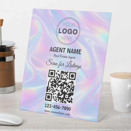 Modern Minimalist Real Estate Listing Scan 台座サイン (インサイチュ)