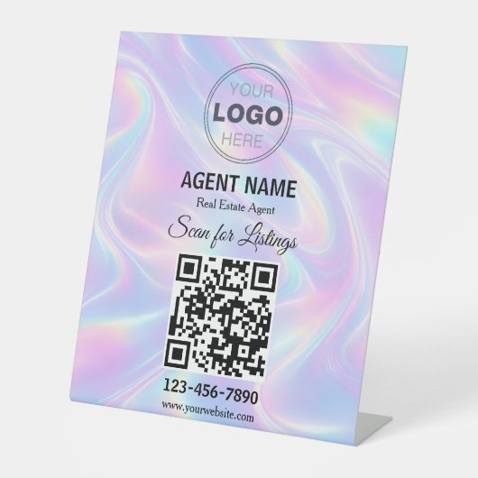 Modern Minimalist Real Estate Listing Scan 台座サイン (正面)