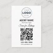 Modern Minimalist Real Estate Listing Scan 名刺 (正面)