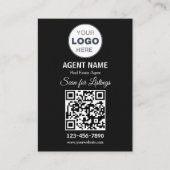 Modern Minimalist Real Estate Listing Scan 名刺 (正面)