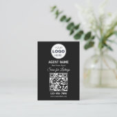Modern Minimalist Real Estate Listing Scan 名刺 (スタンド正面)