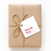 Modern Minimalist Red Birthday  フェイバータグ