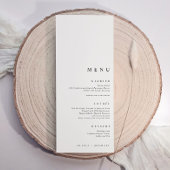 Modern Minimalist Room for Name Tags Wedding メニュー