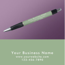 Modern Minimalist Sage Green Business Promotional ボールペン
