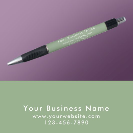 Modern Minimalist Sage Green Business Promotional ボールペン