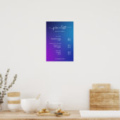 Modern Minimalist Salon Price List Sign for Beauty ポスター (キッチン)