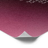 Modern Minimalist Salon Price List Sign for Beauty ポスター (角)