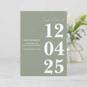Modern Minimalist Save the Date  招待状 (スタンド正面)