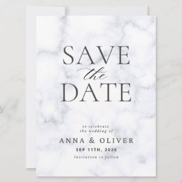 Modern Minimalist Save the Date Card セーブザデート