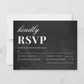 Modern Minimalist Save the Date Wedding Details 出欠カード (正面)