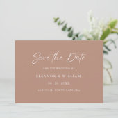 Modern Minimalist Save the Date Wedding Invitation セーブザデート (スタンド正面)