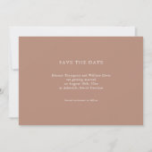 Modern Minimalist Save the Date Wedding Invitation セーブザデート (裏面)
