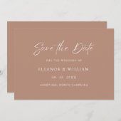 Modern Minimalist Save the Date Wedding Invitation セーブザデート (正面/裏面)