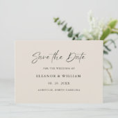 Modern Minimalist Save the Date Wedding Invitation セーブザデート (スタンド正面)