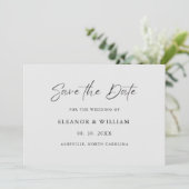 Modern Minimalist Save the Date Wedding Invitation セーブザデート (スタンド正面)
