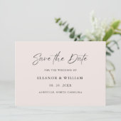 Modern Minimalist Save the Date Wedding Invitation セーブザデート (スタンド正面)