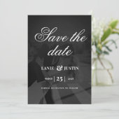 Modern Minimalist Save the Date Wedding Photo 招待状 (スタンド正面)