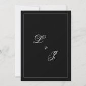 Modern Minimalist Save the Date Wedding Photo 招待状 (裏面)