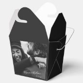 Modern Minimalist Script Custom Photo Wedding  フェイバーボックス (オープン)