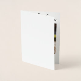 Modern Minimalist Script Graduation Thank You Card 箔カード