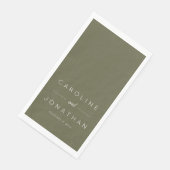 Modern Minimalist Script Olive Moss Custom Wedding (コーナー)