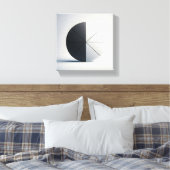 Modern Minimalist Segmented Sphere Art - Abstract  キャンバスプリント (インサイチュ (寝室))