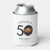 Modern Minimalist Simple Birthday Party 缶クーラー (缶正面)