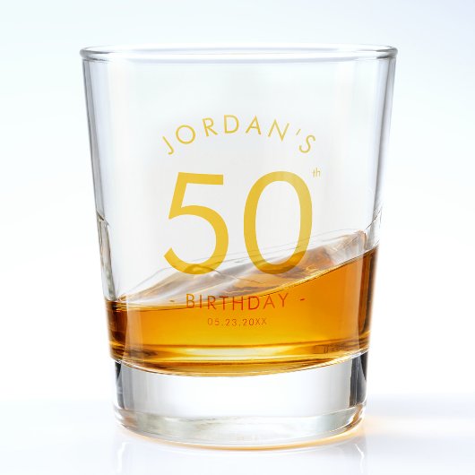 Modern Minimalist Simple Birthday Party Shooter ショットグラス