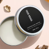 Modern Minimalist Simple Black Jar Product ラウンドシール