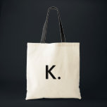 Modern Minimalist Simple Custom Initial Monogram トートバッグ<br><div class="desc">Modern Minimalist Simple Initial Monogram Tote Bag</div>