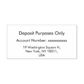 Modern Minimalist Simple Customizable セルフインキングスタンプ (デザイン)