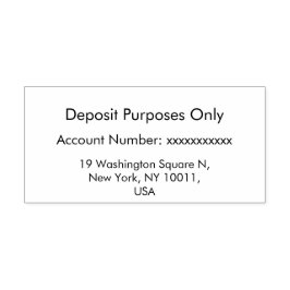 Modern Minimalist Simple Customizable セルフインキングスタンプ