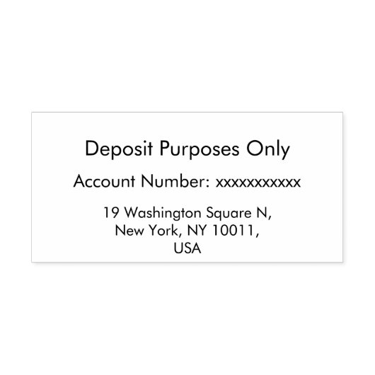 Modern Minimalist Simple Customizable セルフインキングスタンプ (デザイン)