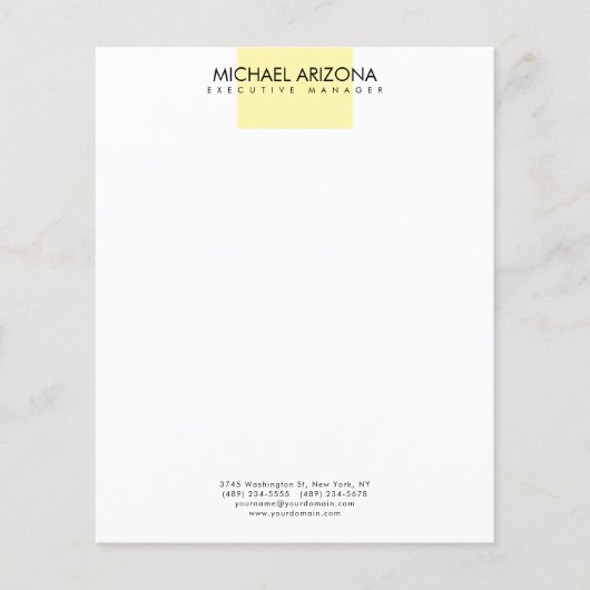 Modern Minimalist Simple Plain  チラシ (正面)