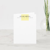Modern Minimalist Simple Plain ノートカード (正面)